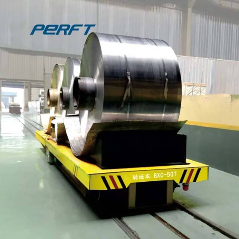 industrial motorized material handling cart for steel rolls 